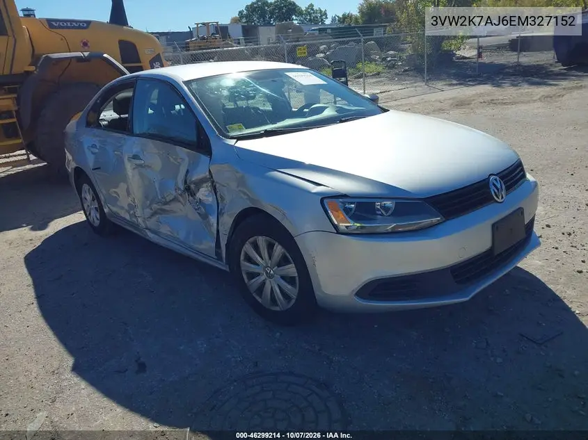 VOLKSWAGEN JETTA 2014, VIN 3VW2K7AJ6EM327152