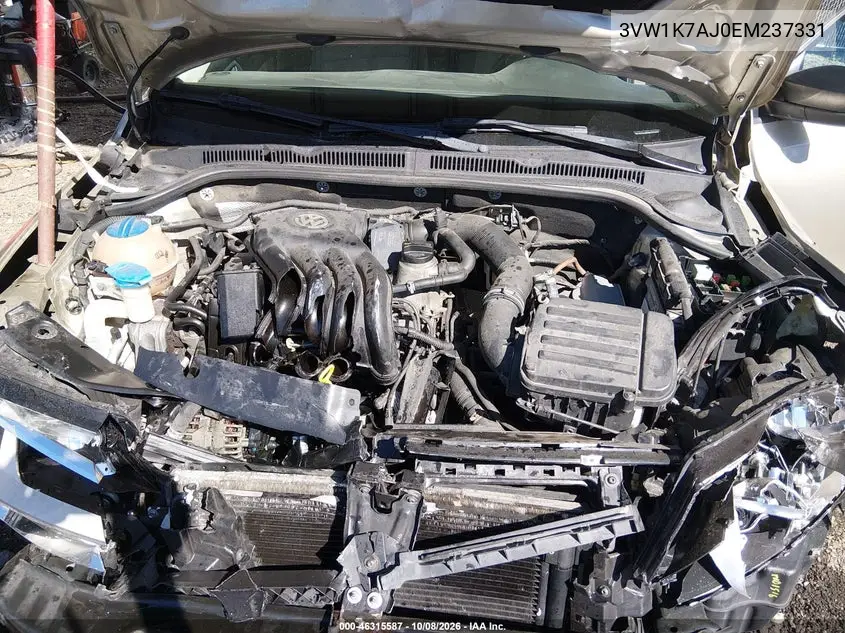 2014 VOLKSWAGEN JETTA VIN 3VW1K7AJ0EM237331 — фото 10