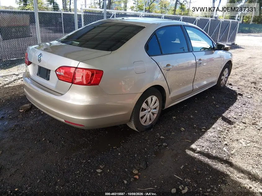 2014 VOLKSWAGEN JETTA VIN 3VW1K7AJ0EM237331 — фото 4