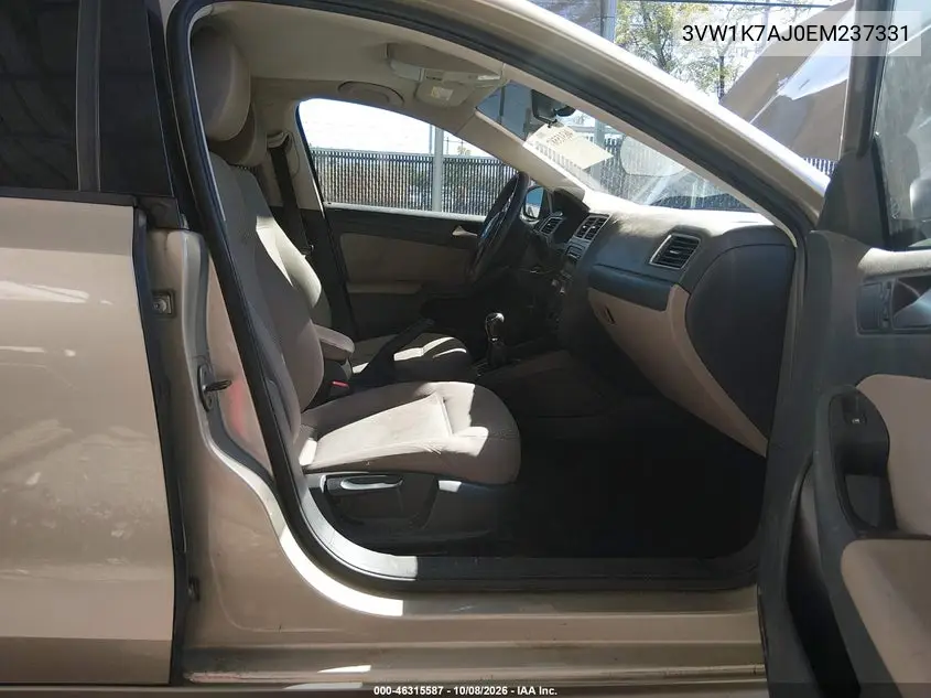 2014 VOLKSWAGEN JETTA VIN 3VW1K7AJ0EM237331 — фото 5