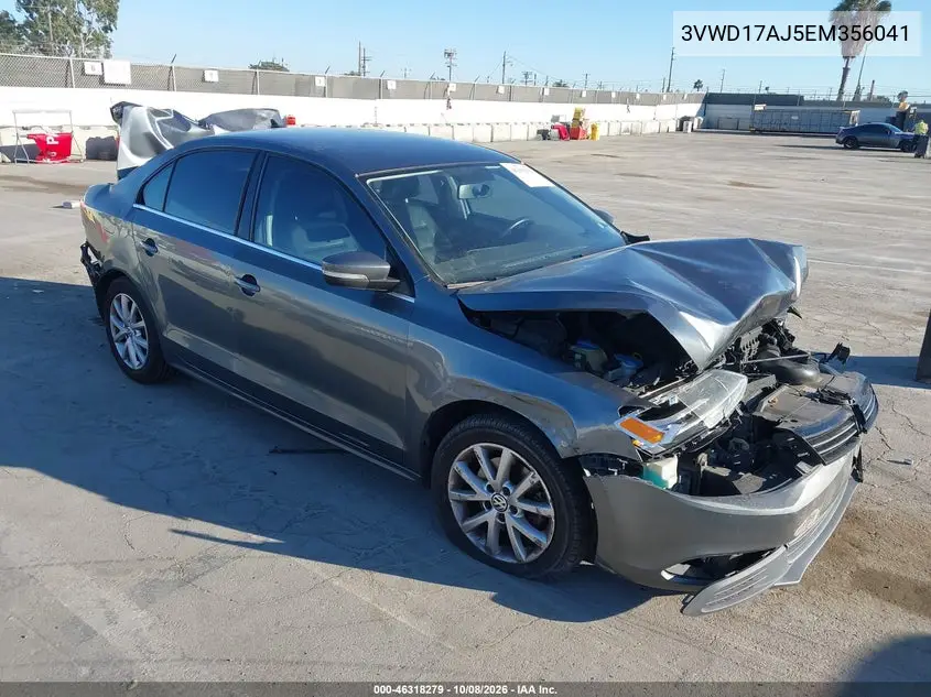 VOLKSWAGEN JETTA 2014, VIN 3VWD17AJ5EM356041