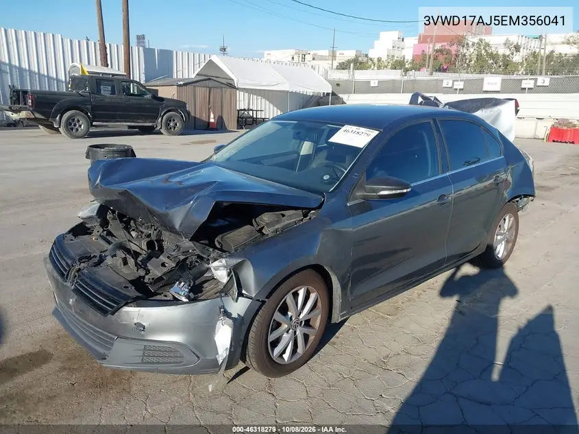 2014 VOLKSWAGEN JETTA VIN 3VWD17AJ5EM356041 — фото 2