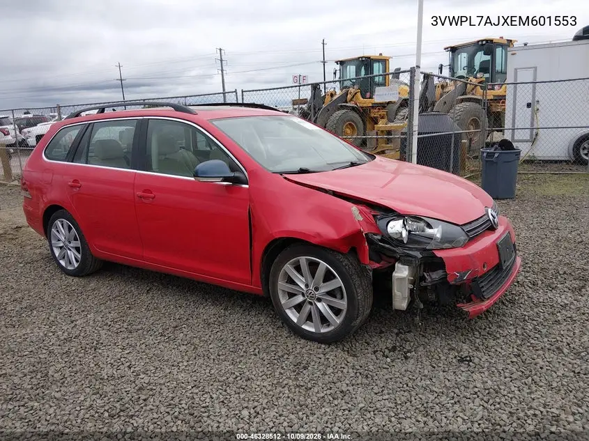 VOLKSWAGEN JETTA 2014, VIN 3VWPL7AJXEM601553
