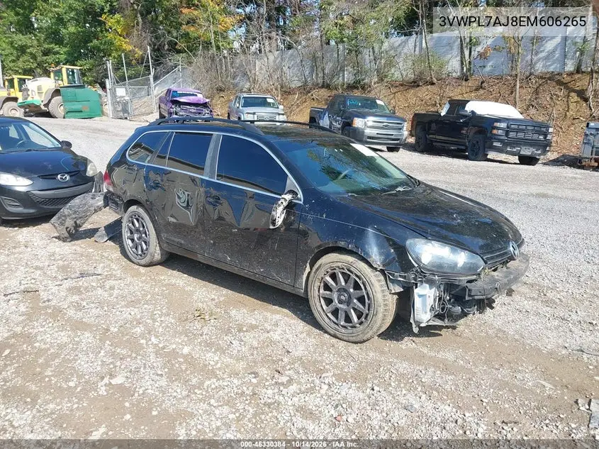 VOLKSWAGEN JETTA 2014, VIN 3VWPL7AJ8EM606265