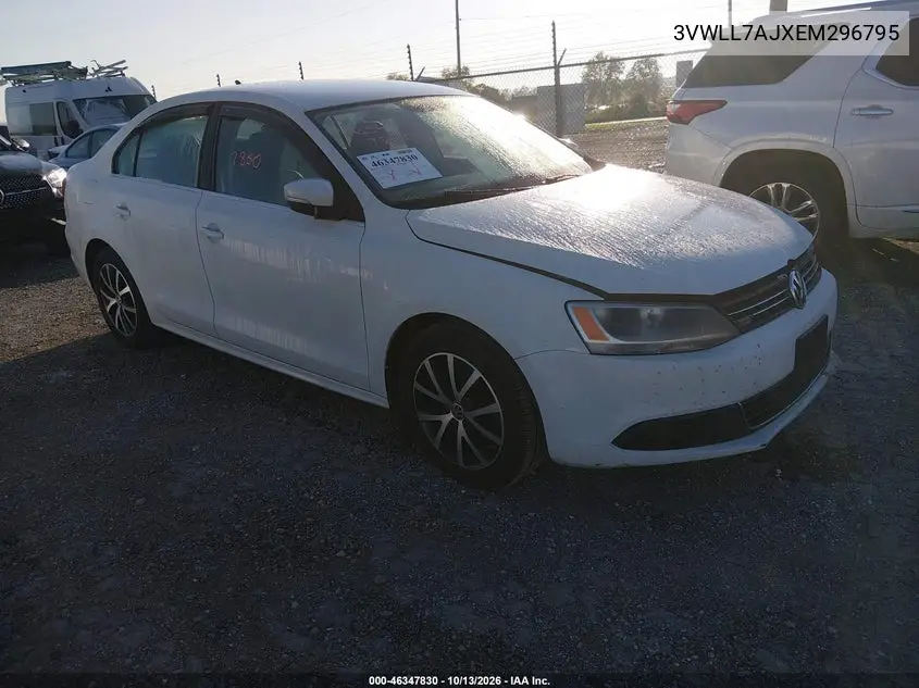 VOLKSWAGEN JETTA 2014, VIN 3VWLL7AJXEM296795
