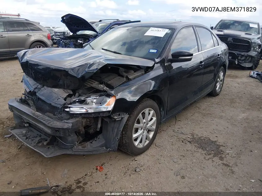 2014 VOLKSWAGEN JETTA VIN 3VWD07AJ8EM371829 — фото 2
