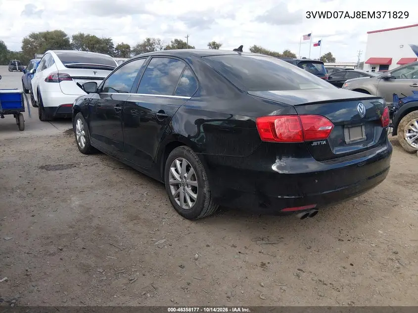 2014 VOLKSWAGEN JETTA VIN 3VWD07AJ8EM371829 — фото 3