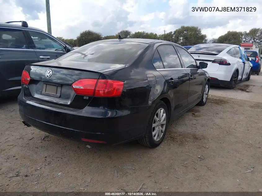 2014 VOLKSWAGEN JETTA VIN 3VWD07AJ8EM371829 — фото 4