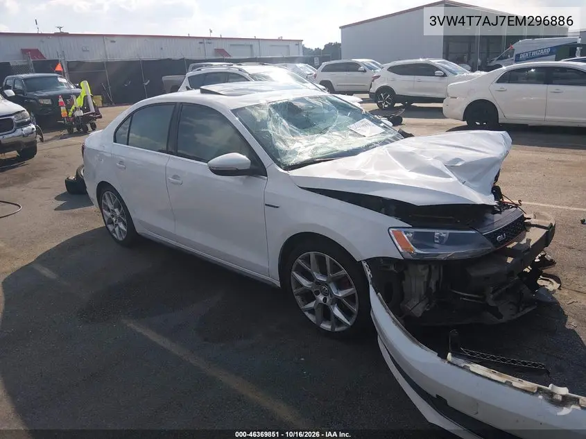 VOLKSWAGEN JETTA 2014, VIN 3VW4T7AJ7EM296886
