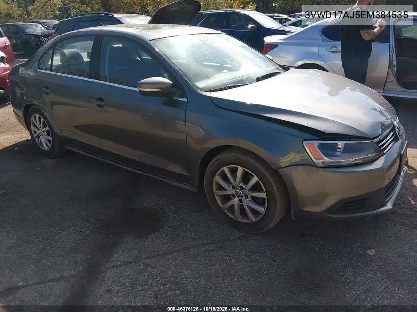 VOLKSWAGEN JETTA 2014, VIN 3VWD17AJ5EM384535
