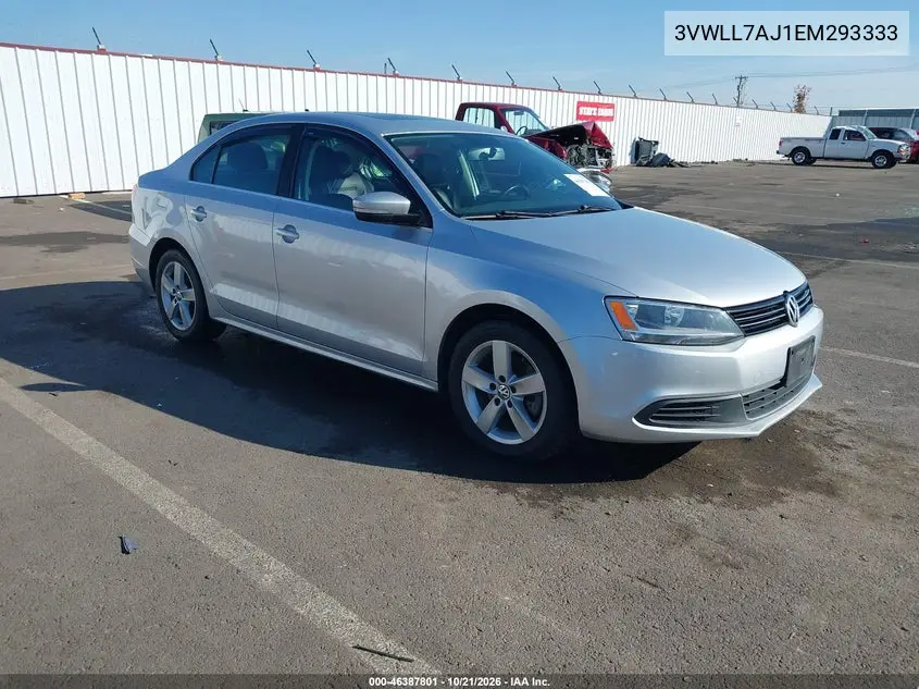 VOLKSWAGEN JETTA 2014, VIN 3VWLL7AJ1EM293333