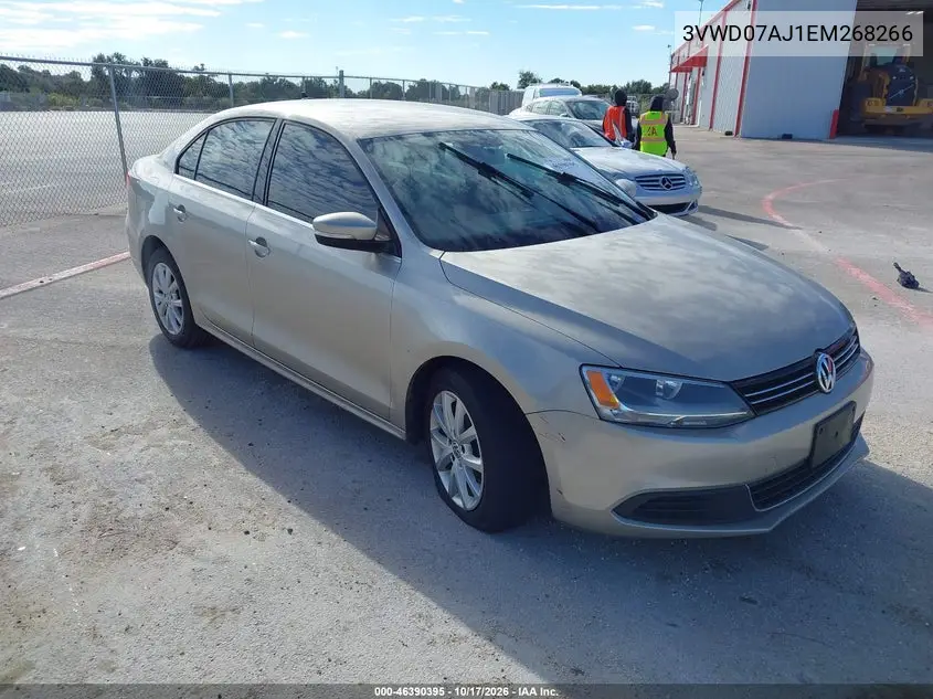 VOLKSWAGEN JETTA 2014, VIN 3VWD07AJ1EM268266