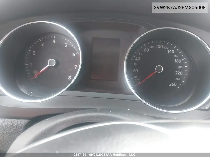 2015 VOLKSWAGEN JETTA VIN 3VW2K7AJ2FM306008 — фото 14