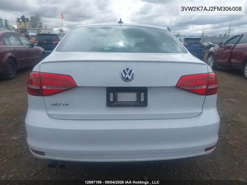 2015 VOLKSWAGEN JETTA VIN 3VW2K7AJ2FM306008 — фото 15