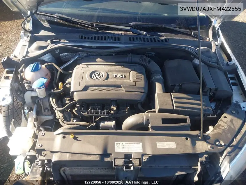 2015 VOLKSWAGEN JETTA VIN 3VWD07AJXFM422555 — фото 10