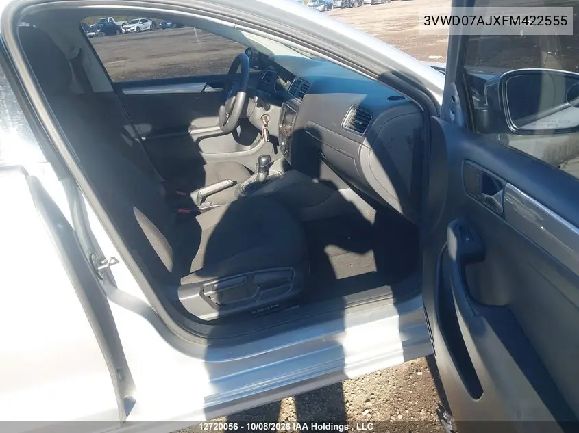 2015 VOLKSWAGEN JETTA VIN 3VWD07AJXFM422555 — фото 5
