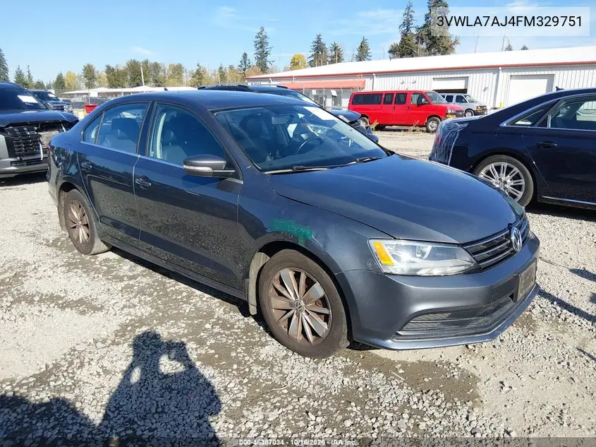 VOLKSWAGEN JETTA 2015, VIN 3VWLA7AJ4FM329751