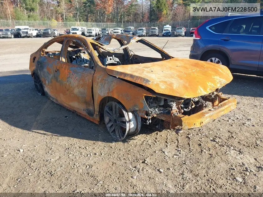 VOLKSWAGEN JETTA 2015, VIN 3VWLA7AJ0FM228500