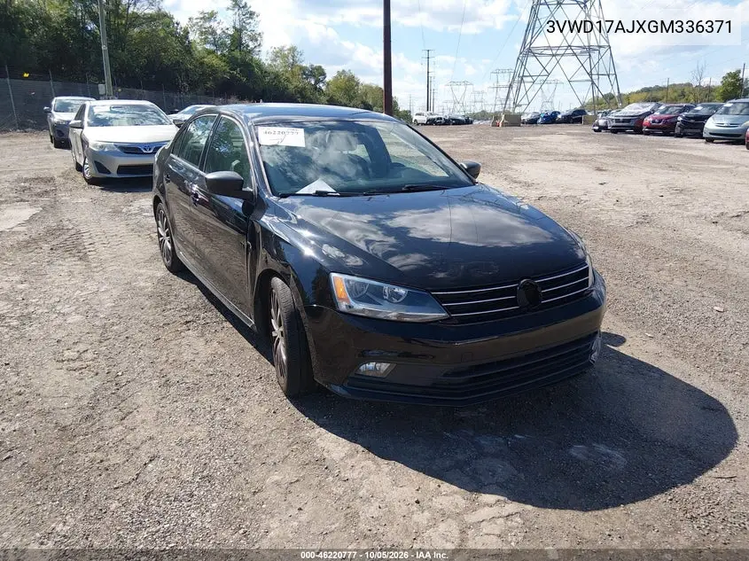VOLKSWAGEN JETTA 2016, VIN 3VWD17AJXGM336371