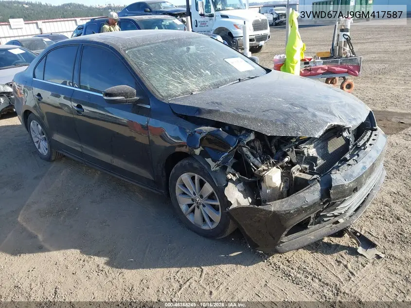 VOLKSWAGEN JETTA 2016, VIN 3VWD67AJ9GM417587