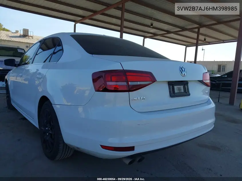 2017 VOLKSWAGEN JETTA VIN 3VW2B7AJ6HM398985 — фото 3