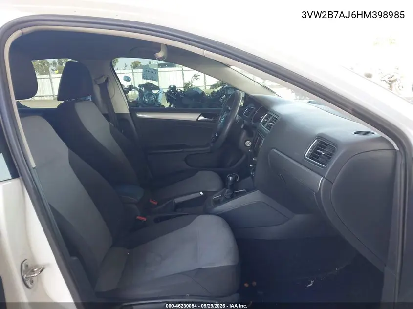 2017 VOLKSWAGEN JETTA VIN 3VW2B7AJ6HM398985 — фото 5