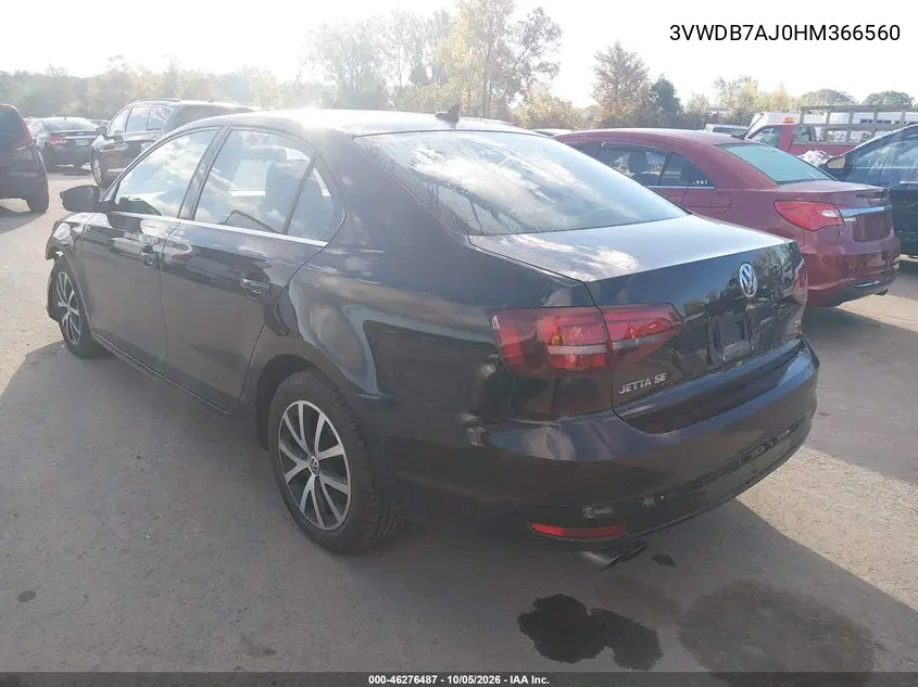 2017 VOLKSWAGEN JETTA VIN 3VWDB7AJ0HM366560 — фото 3