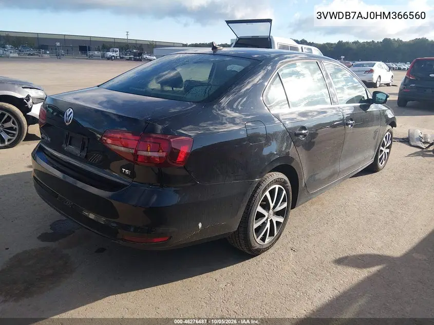 2017 VOLKSWAGEN JETTA VIN 3VWDB7AJ0HM366560 — фото 4