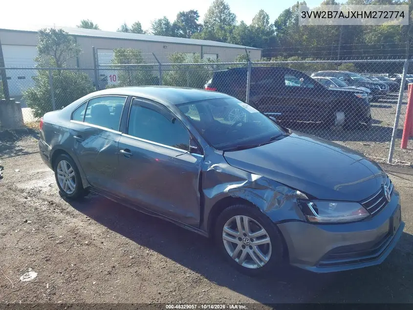 VOLKSWAGEN JETTA 2017, VIN 3VW2B7AJXHM272774