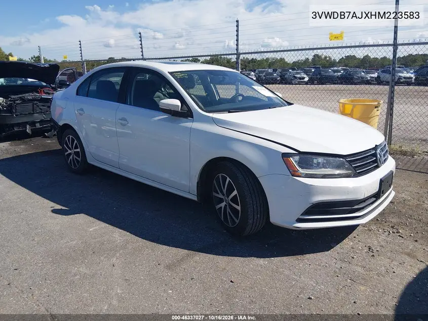 VOLKSWAGEN JETTA 2017, VIN 3VWDB7AJXHM223583