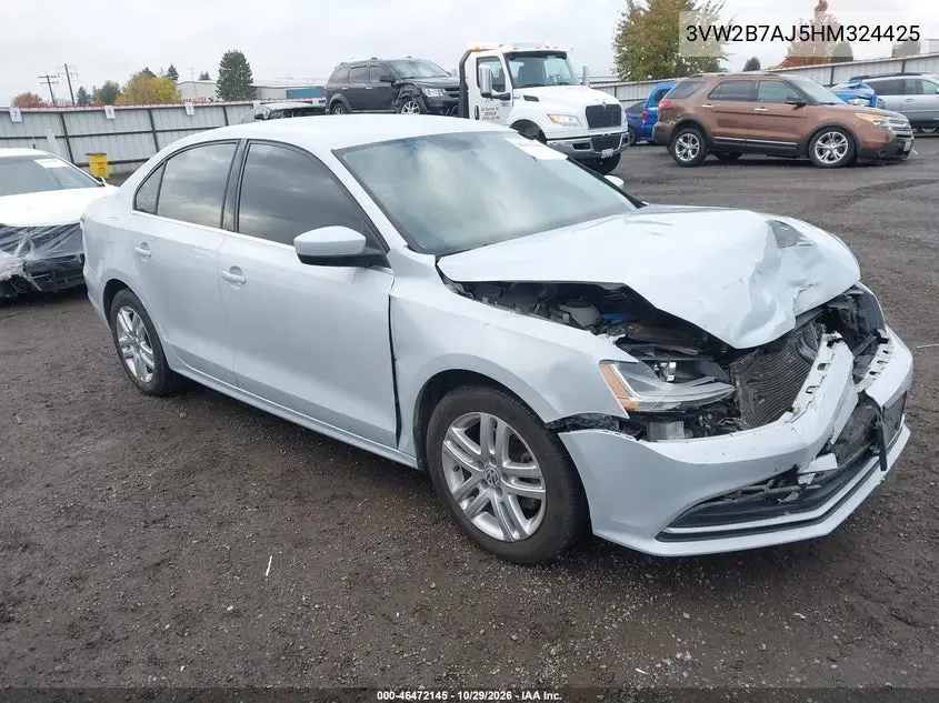 VOLKSWAGEN JETTA 2017, VIN 3VW2B7AJ5HM324425