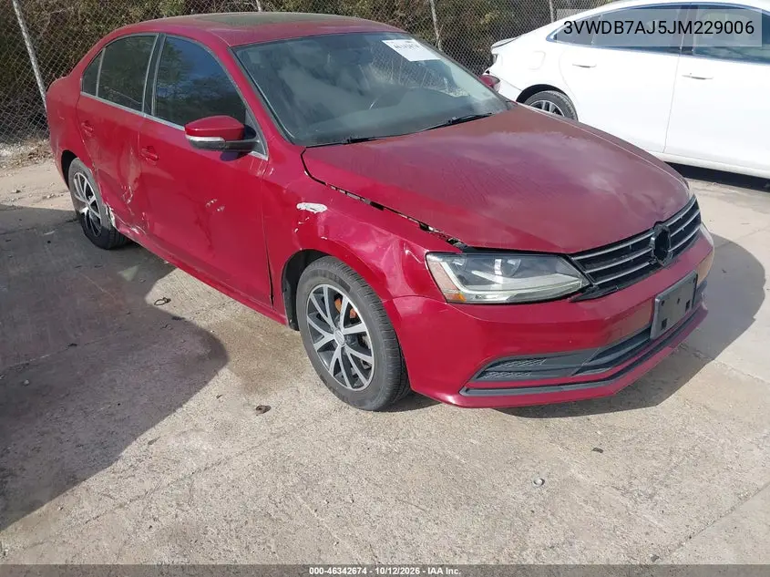VOLKSWAGEN JETTA 2018, VIN 3VWDB7AJ5JM229006