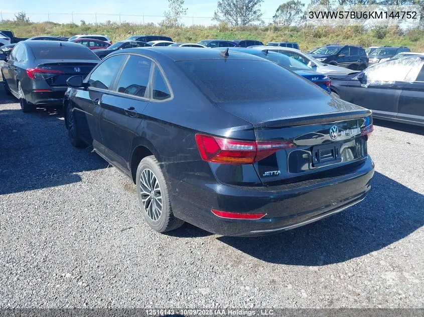 2019 VOLKSWAGEN JETTA VIN 3VWW57BU6KM144752 — фото 3