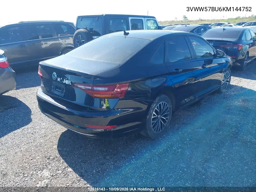 2019 VOLKSWAGEN JETTA VIN 3VWW57BU6KM144752 — фото 4