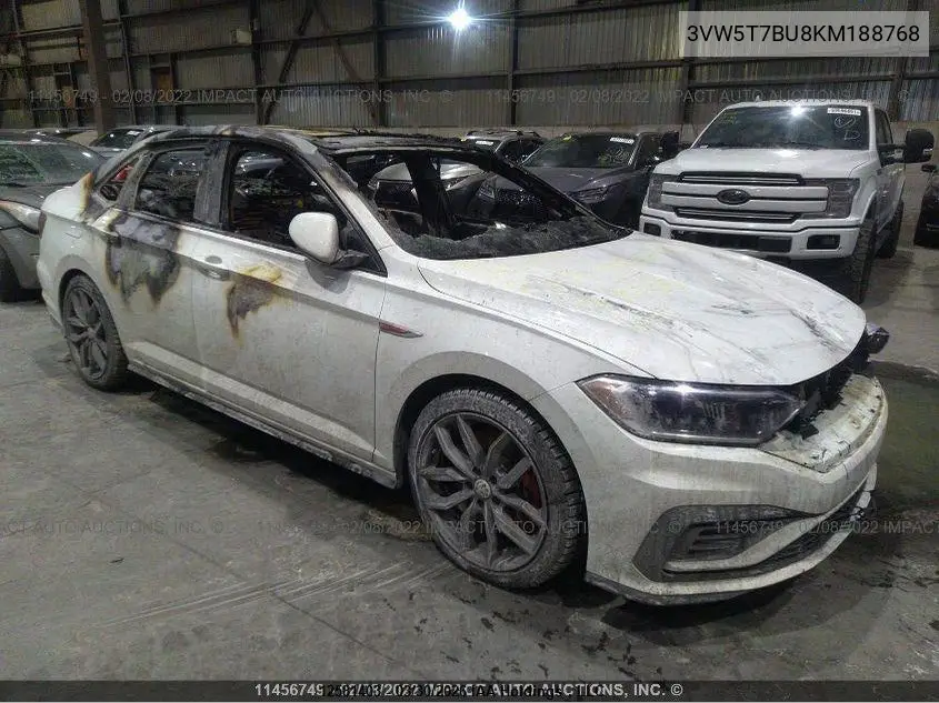 VOLKSWAGEN JETTA 2019, VIN 3VW5T7BU8KM188768