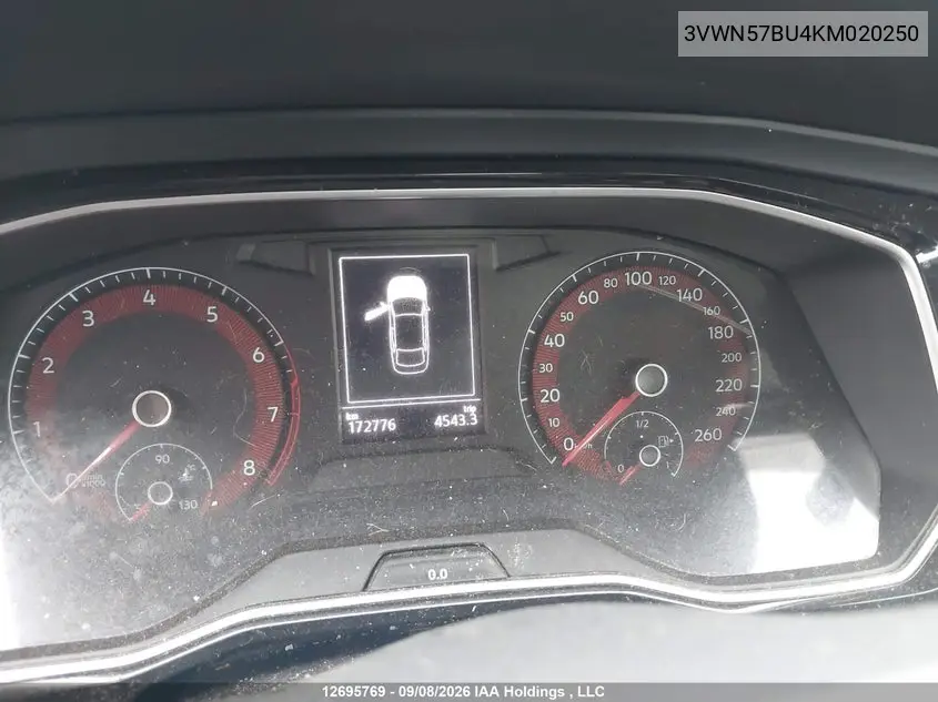 2019 VOLKSWAGEN JETTA VIN 3VWN57BU4KM020250 — фото 7