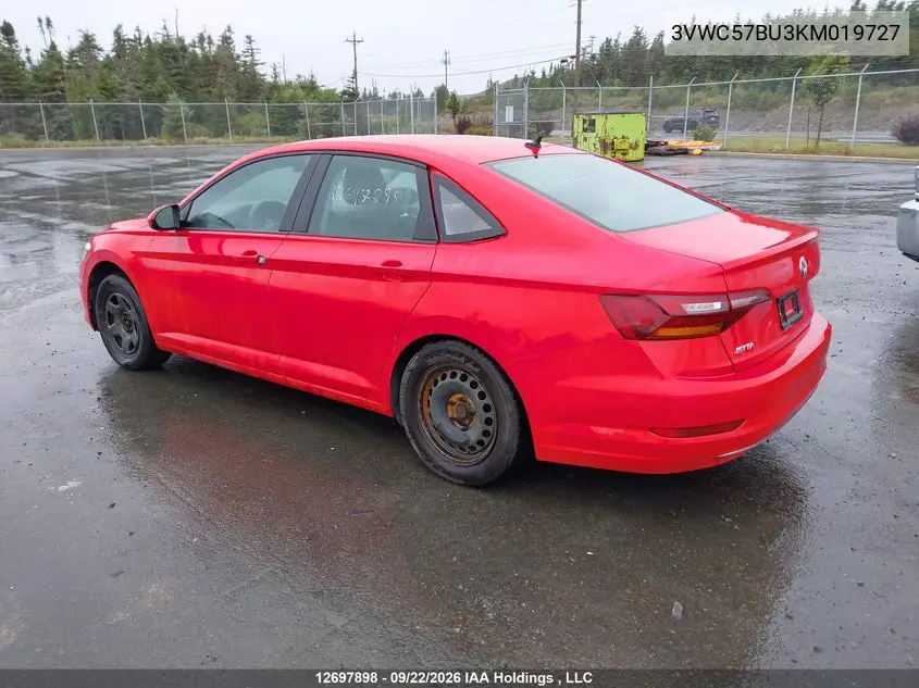 2019 VOLKSWAGEN JETTA VIN 3VWC57BU3KM019727 — фото 3
