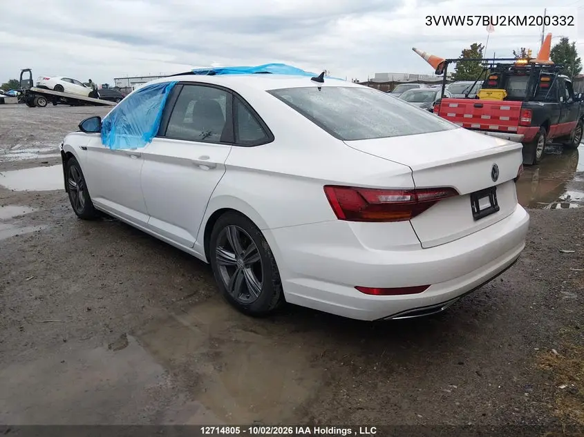2019 VOLKSWAGEN JETTA VIN 3VWW57BU2KM200332 — фото 3