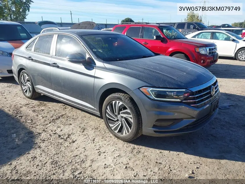 VOLKSWAGEN JETTA 2019, VIN 3VWG57BU3KM079749