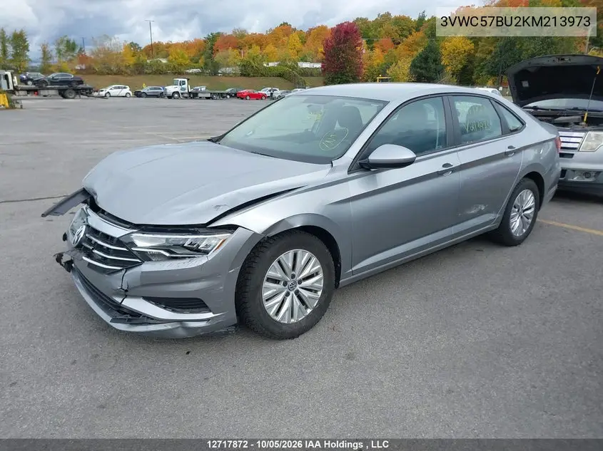2019 VOLKSWAGEN JETTA VIN 3VWC57BU2KM213973 — фото 2