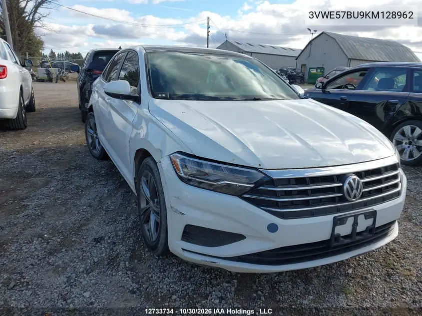 VOLKSWAGEN JETTA 2019, VIN 3VWE57BU9KM128962