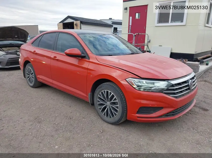 VOLKSWAGEN JETTA 2019, VIN 3VWE57BU8KM025130