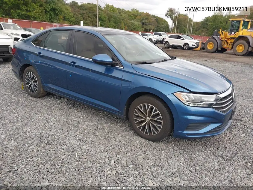 VOLKSWAGEN JETTA 2019, VIN 3VWC57BU3KM059211