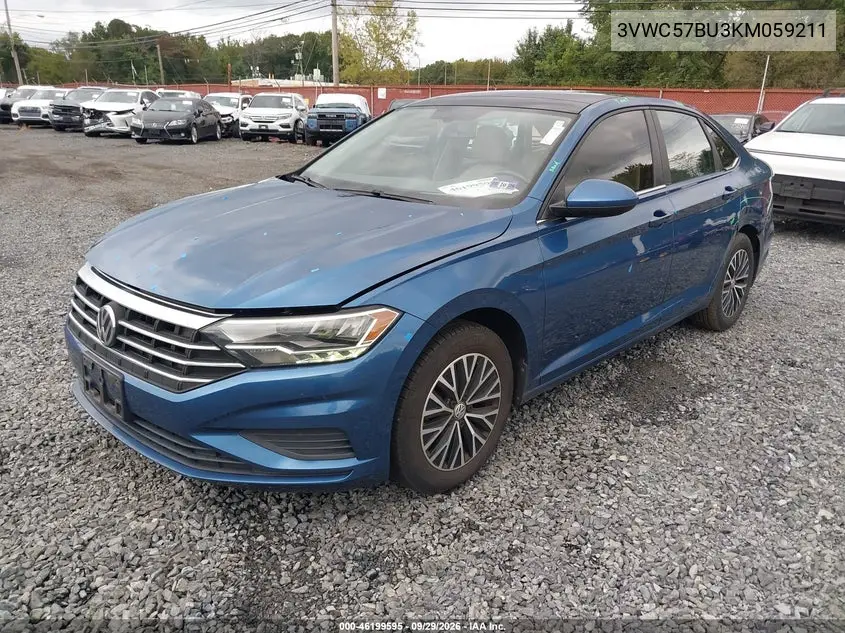 2019 VOLKSWAGEN JETTA VIN 3VWC57BU3KM059211 — фото 2