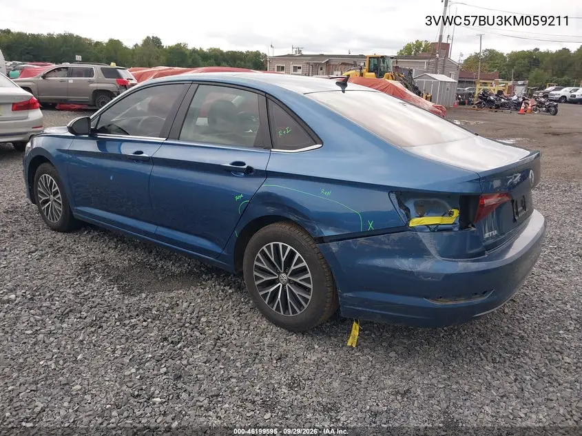 2019 VOLKSWAGEN JETTA VIN 3VWC57BU3KM059211 — фото 3