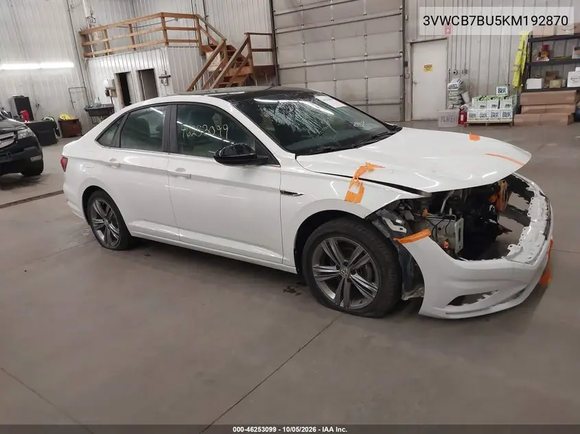 VOLKSWAGEN JETTA 2019, VIN 3VWCB7BU5KM192870