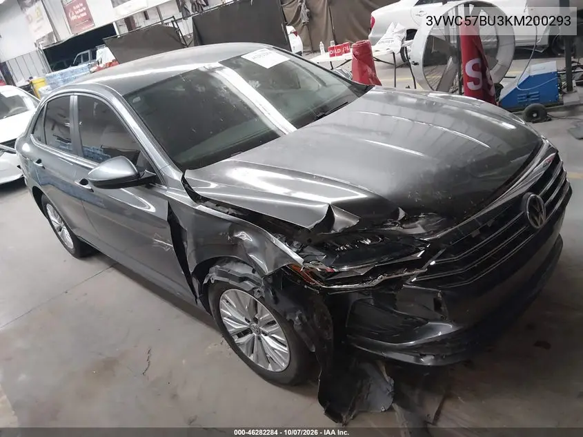 VOLKSWAGEN JETTA 2019, VIN 3VWC57BU3KM200293