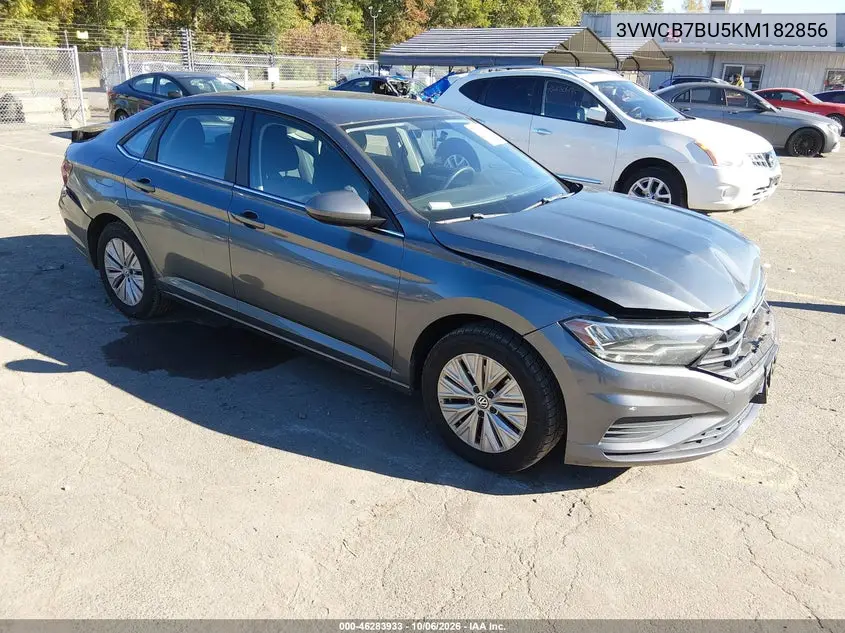 VOLKSWAGEN JETTA 2019, VIN 3VWCB7BU5KM182856