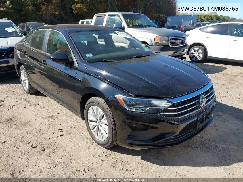 VOLKSWAGEN JETTA 2019, VIN 3VWC57BU1KM088755