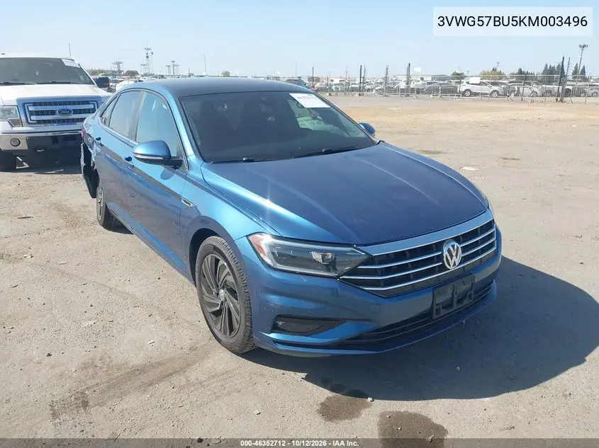 VOLKSWAGEN JETTA 2019, VIN 3VWG57BU5KM003496